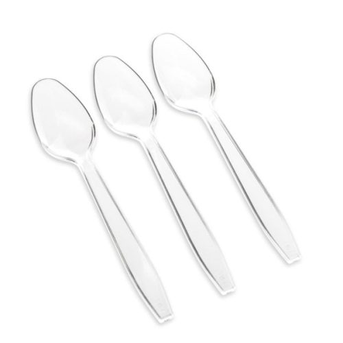 Clear Plastic Deluxe Spoons