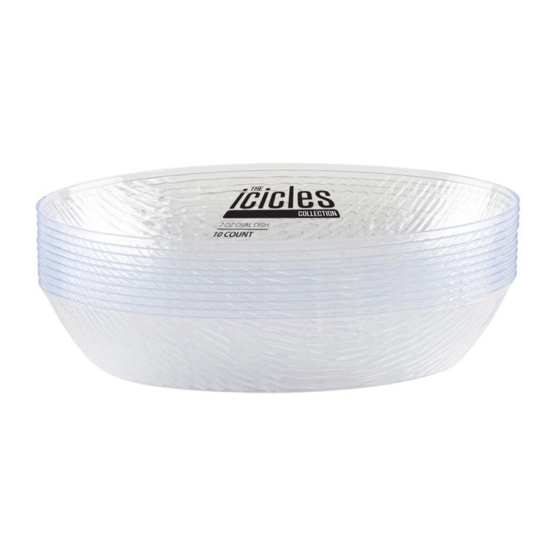 7 oz clear oval plastic bowls 4552 1