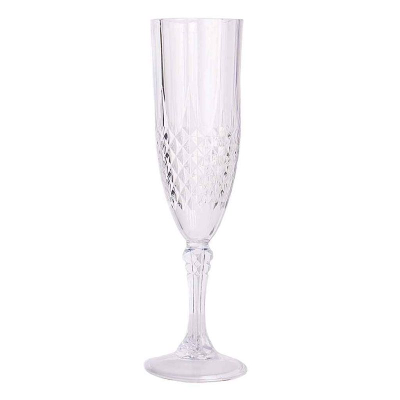 8 oz crystal like stemmed champagne flutes 3