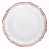 Rose Gold and White Round Plastic Plates