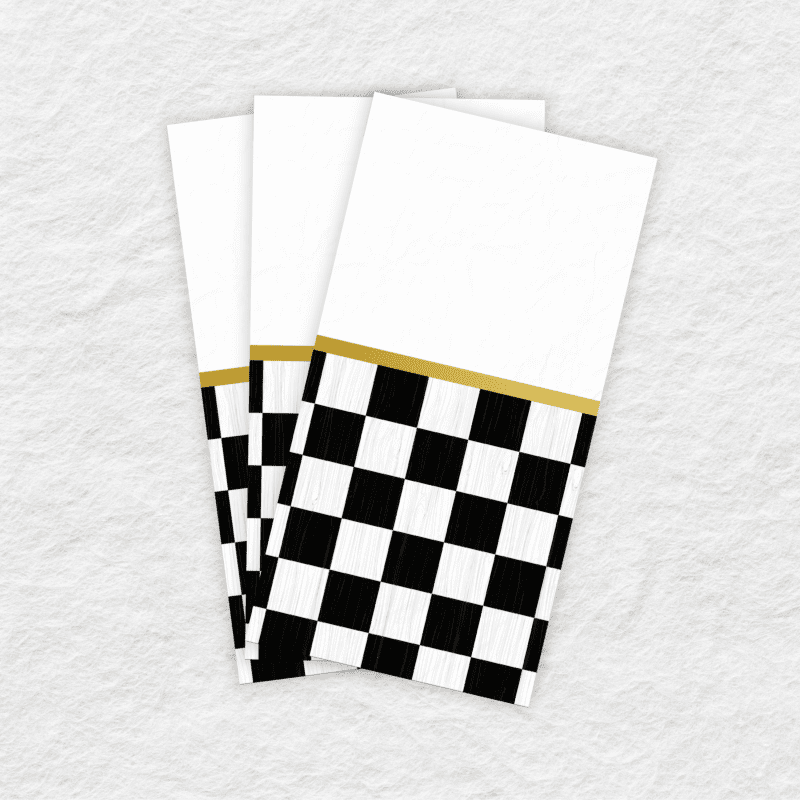 checkered paper gues towel mackenzie style napkin 1