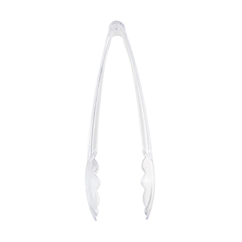 clear plastic scalloped tongs 2 pack 4582 2