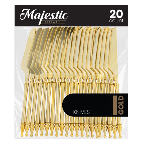 disposable gold flatware majestic 8