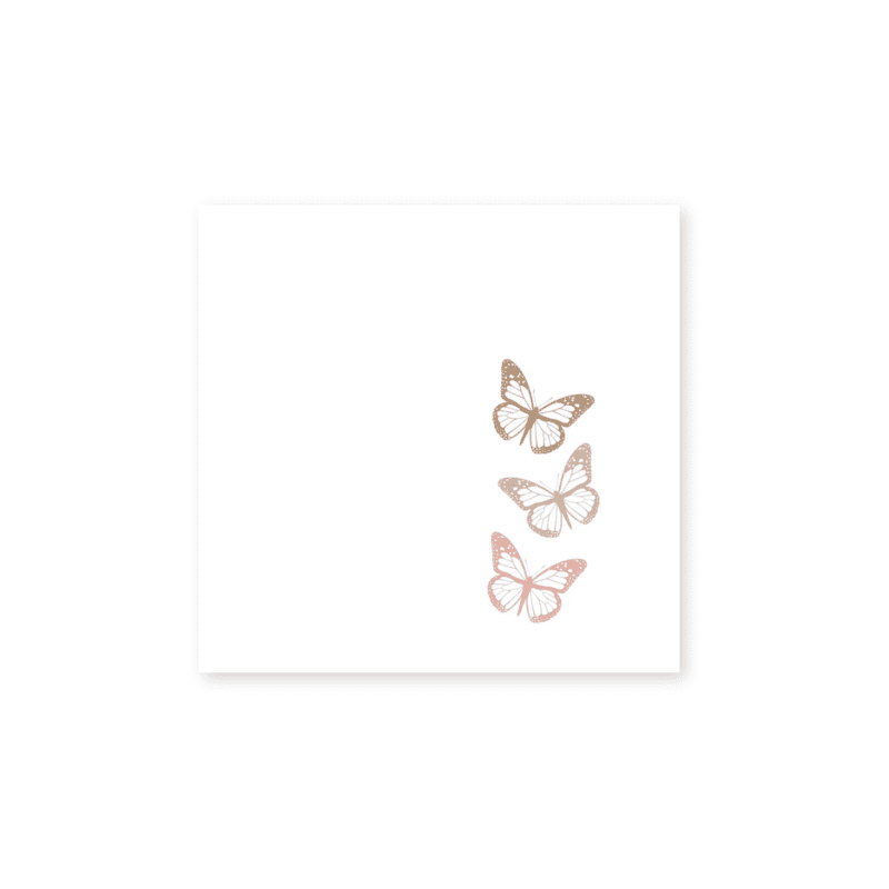 linen like butterfly trio cocktail napkins