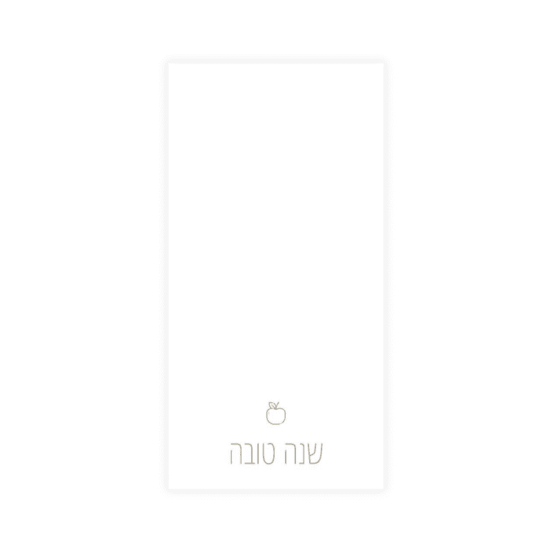 linen like gold apple shana tova floral guest towels