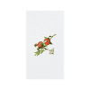 disposable linen like napkin with pomegranate shana tova design