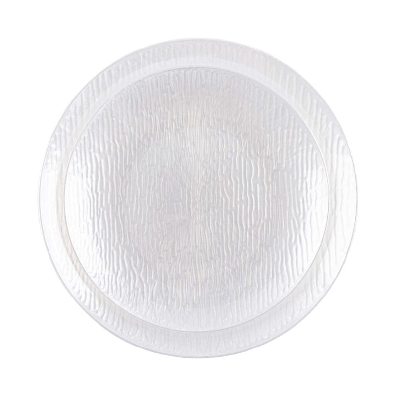 pearl plastic wedding plate set icicle 4556 3