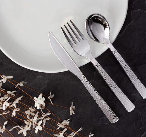 silver pebble flatware set 2911 1