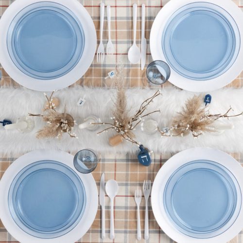 transparent blue fancy disposable plates sharp 6