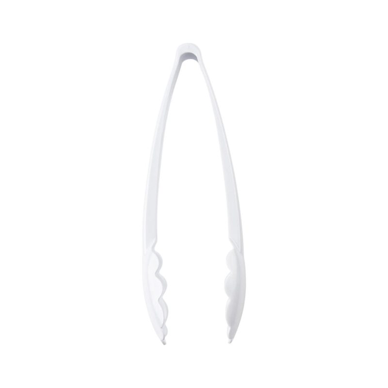 white plastic scalloped tongs 2 pack 4583 1