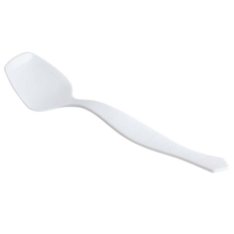 white plastic serving spoon 2959 1