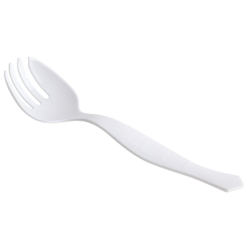 white plastic serving spoon 2960