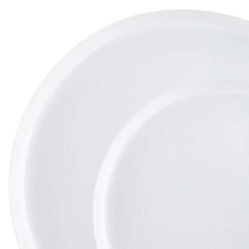 white round elegant disposable plates sharp 5