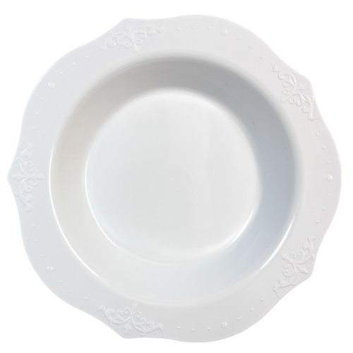 white soup bowl