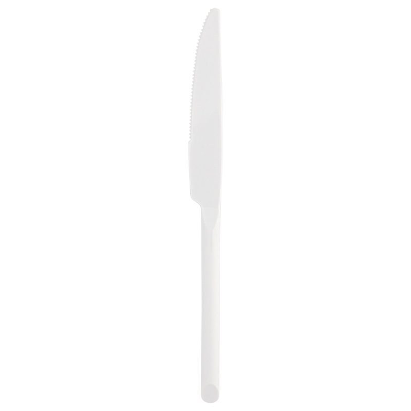 single white plastic knife