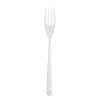 single white plastic dinner fork